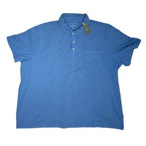 Mutual Weave Shirt New Men’s Size 6X Short Sleeve Polo Harbor Blue NWT